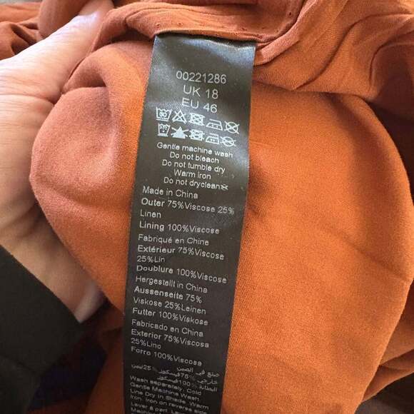 City Chic Rust Brown Puff-Sleeve Maxi Dress – Smocked Back MSRP $159 - Picture 12 of 12